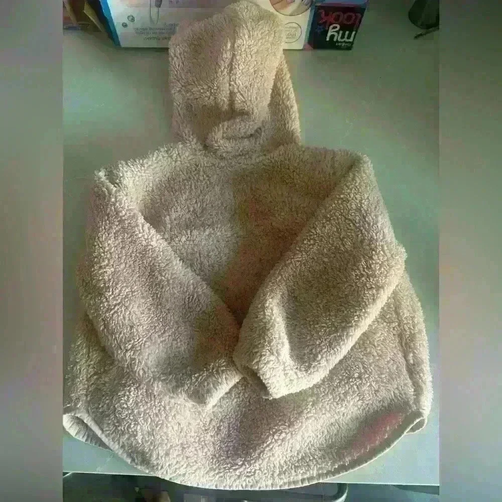 Pink cozy jacket for toddlers.
